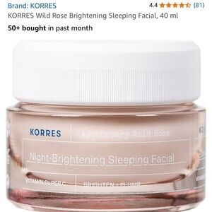 Korres Apothecary Wild Rose Night-Brightening Sleeping Facial - Pink